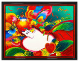 Peter Max- Original Acrylic on Canvas "Flower Blossom Lady"