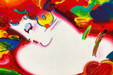 Peter Max- Original Acrylic on Canvas "Flower Blossom Lady"