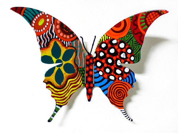 Patricia Govezensky- Original Painting on Cutout Steel "Butterfly CXVII"