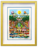 Charles Fazzino- 3D Construction Silkscreen Serigraph "Perfectly Palm Beach"