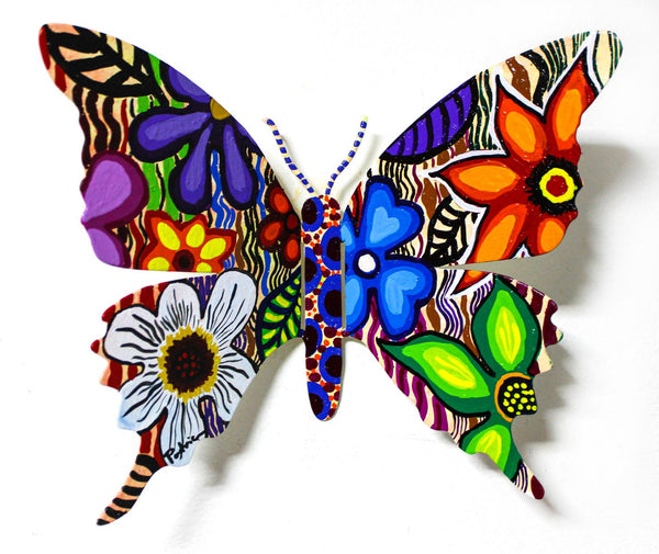 Patricia Govezensky- Original Painting on Cutout Steel "Butterfly C"