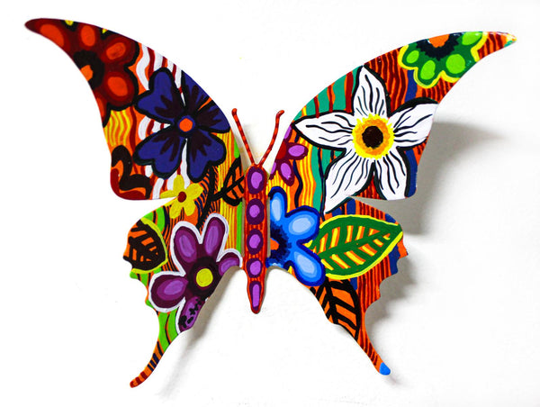 Patricia Govezensky- Original Painting on Cutout Steel "Butterfly CXX"