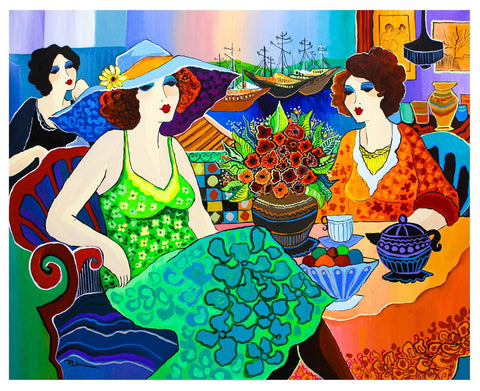 Patricia Govezensky- Original Acrylic on Canvas "Cafe De Klos"