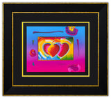 Peter Max- Original Lithograph "Two Hearts on Blends"