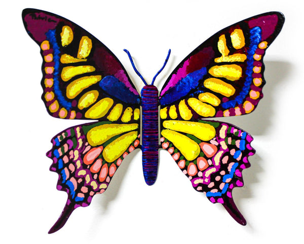 Patricia Govezensky- Original Painting on Cutout Steel "Butterfly XCIV"