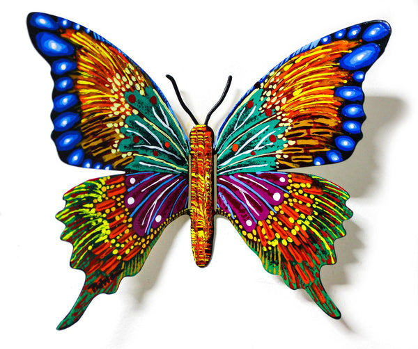Patricia Govezensky- Original Painting on Cutout Steel "Butterfly CXXIV"