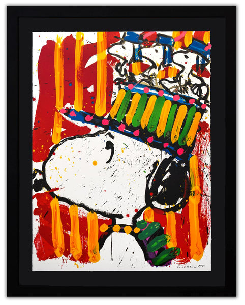 Tom Everhart- Hand Pulled Original Lithograph "Why I don't Wear Hats"