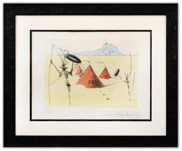Salvador Dali- Original Lithograph "Gad (From Twelve Tribes of Israel Suite)"