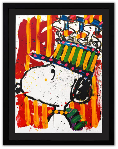 Tom Everhart- Hand Pulled Original Lithograph "WHY I DONT WEAR HATS"