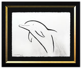 Wyland- Original Sumi Ink Painting "Dolphin"
