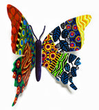 Patricia Govezensky- Original Painting on Cutout Steel "Butterfly CXLIV"