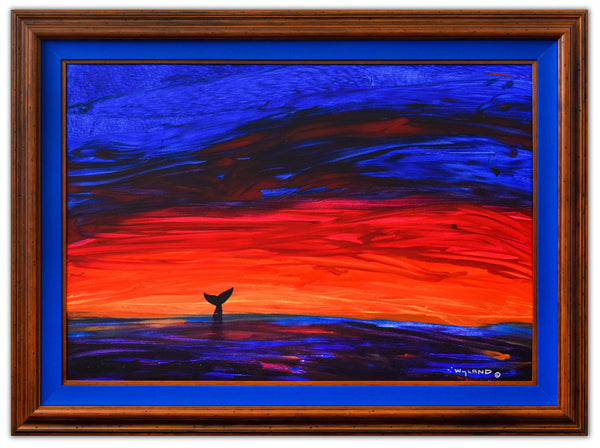 Wyland- Original Painting on Canvas "Asbstract"