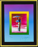 Peter Max- Original Lithograph "Sage with Umbrella and Cane on Blends"