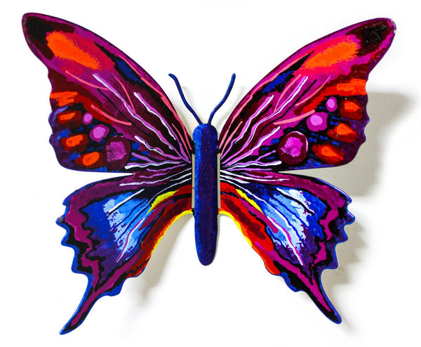 Patricia Govezensky- Original Painting on Cutout Steel "Butterfly CXXI"