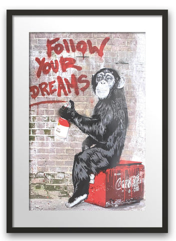 Mr. Brainwash- Original Offset Lithograph on Paper "Follow Your Dreams"