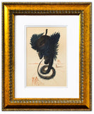 Salvador Dali- Original Color Woodcut on B.F.K. Rives Paper "Inferno 20"