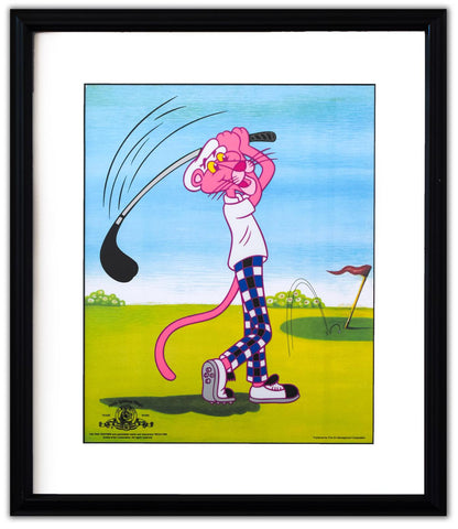 PINK PANTHER- Sericel "Pink Panther Golfing"