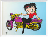 Betty Boop- Sericel "Betty Boop on Motorcycle"