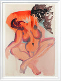 Salvador Dali- Original Color Woodcut on B.F.K. Rives Paper "Purgatory Canto 4"