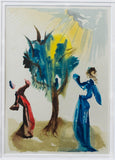 Salvador Dali- Original Color Woodcut on B.F.K. Rives Paper "Purgatory 24"