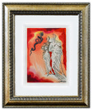 Salvador Dali- Original Color Woodcut on B.F.K. Rives Paper "Inferno 21"