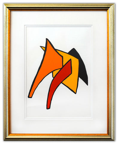 Alexander Calder- Lithograph "DLM141 - LUNE JAUNE ET PORC QUI PIQUE"