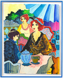 Patricia Govezensky- Original Watercolor "Tea Time In England"