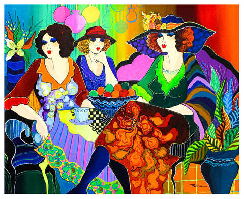 Patricia Govezensky- Original Acrylic on Canvas "Girls Night"