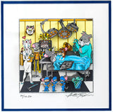 Charles Fazzino- 3D Construction Silkscreen Serigraph "TOM & JERRY’S SURGICAL CATASTROPHE"