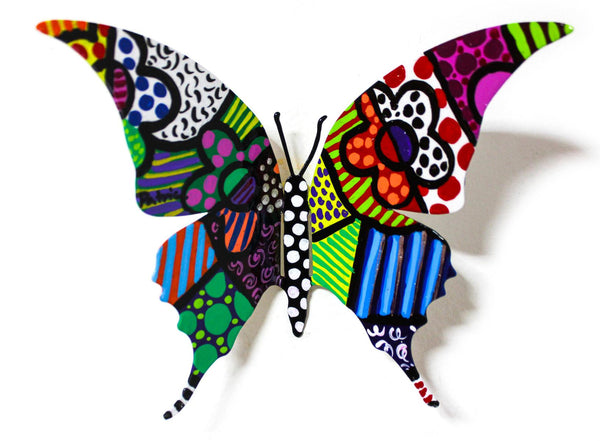 Patricia Govezensky- Original Painting on Cutout Steel "Butterfly CLXVIII"