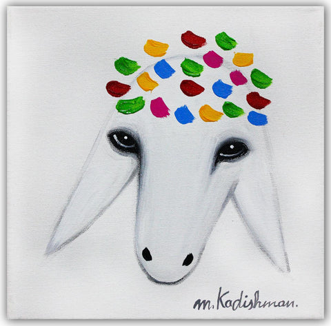 Menashe Kadishman- Original Acrylic on Canvas "Untitled"