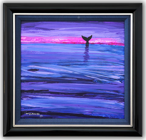 Wyland- Original Painting on Canvas "Streams of light in the sea"