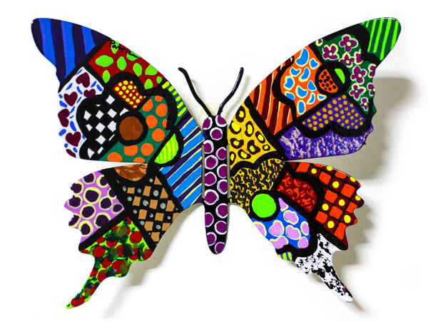 Patricia Govezensky- Original Painting on Cutout Steel "Butterfly CXCIV"