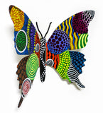 Patricia Govezensky- Original Painting on Cutout Steel "Butterfly CXCV"