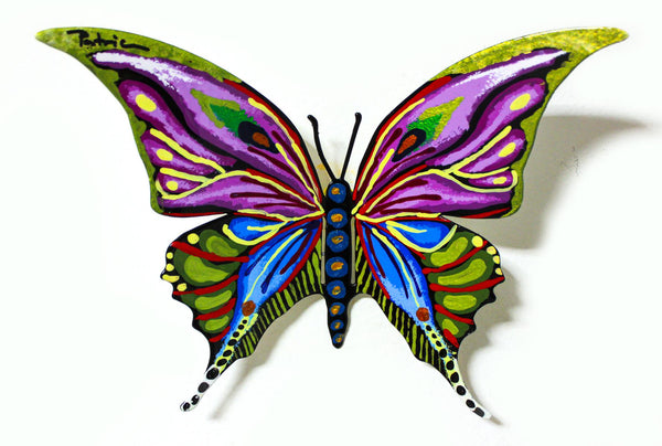 Patricia Govezensky- Original Painting on Cutout Steel "Butterfly CCIX"