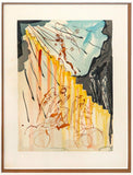 Salvador Dali- Original Color Woodcut on B.F.K. Rives Paper "Paradise 21"