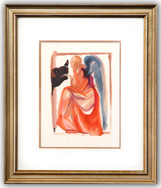 Salvador Dali- Original Color Woodcut on B.F.K. Rives Paper "Paradise 6"