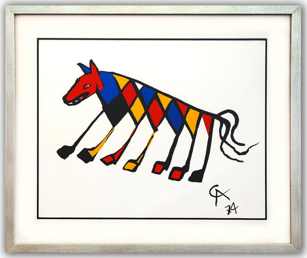 Alexander Calder- Lithograph on Arches Paper "Flying colors - Beastie"