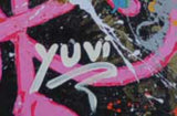 YUVI- HAND EMBELLISHED GICLEE ON CANVAS "Untitled"