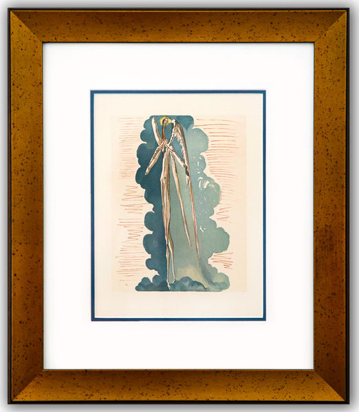 Salvador Dali- Original Color Woodcut on B.F.K. Rives Paper "Paradise 22"