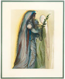 Salvador Dali- Original Color Woodcut on B.F.K. Rives Paper "Paradise 32"