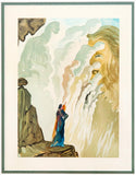 Salvador Dali- Original Color Woodcut on B.F.K. Rives Paper "Purgatory 12"