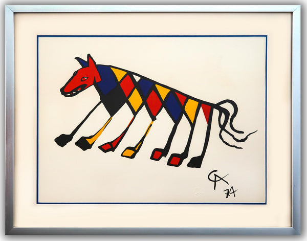 Alexander Calder- Lithograph on Arches Paper "Flying colors - Beastie"