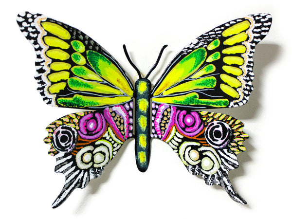 Patricia Govezensky- Original Painting on Cutout Steel "Butterfly CLXXII"