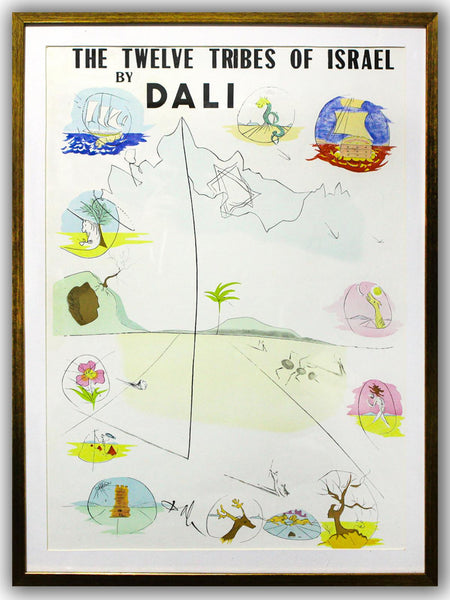 Salvador Dali- Lithographic Poster "Twelve Tribes of Israel 1972"