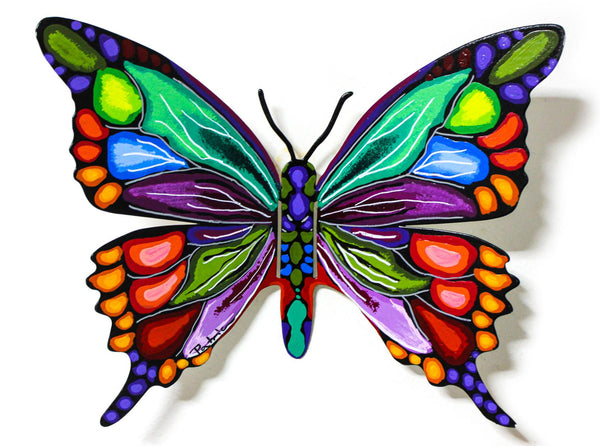Patricia Govezensky- Original Painting on Cutout Steel "Butterfly CCIV"