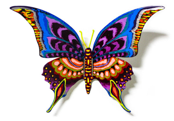 Patricia Govezensky- Original Painting on Cutout Steel "Butterfly CCXXI"