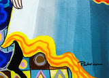 Patricia Govezensky- Original Acrylic on Canvas "Rosalee"