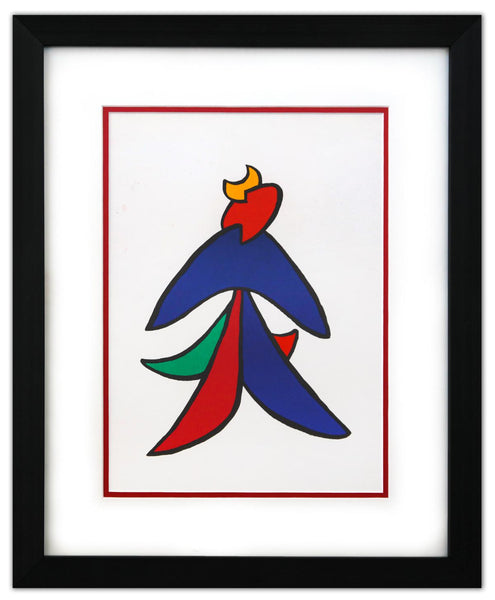 Alexander Calder- Lithograph "DLM141 - LUNE JAUNE ET PORC QUI PIQUE II"