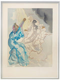 Salvador Dali- Original Color Woodcut on B.F.K. Rives Paper "Paradise 5"